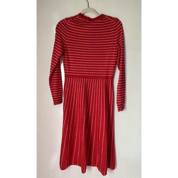 Boden Maria Knit Striped Long Sleeve Dress - Picture 3 of 7